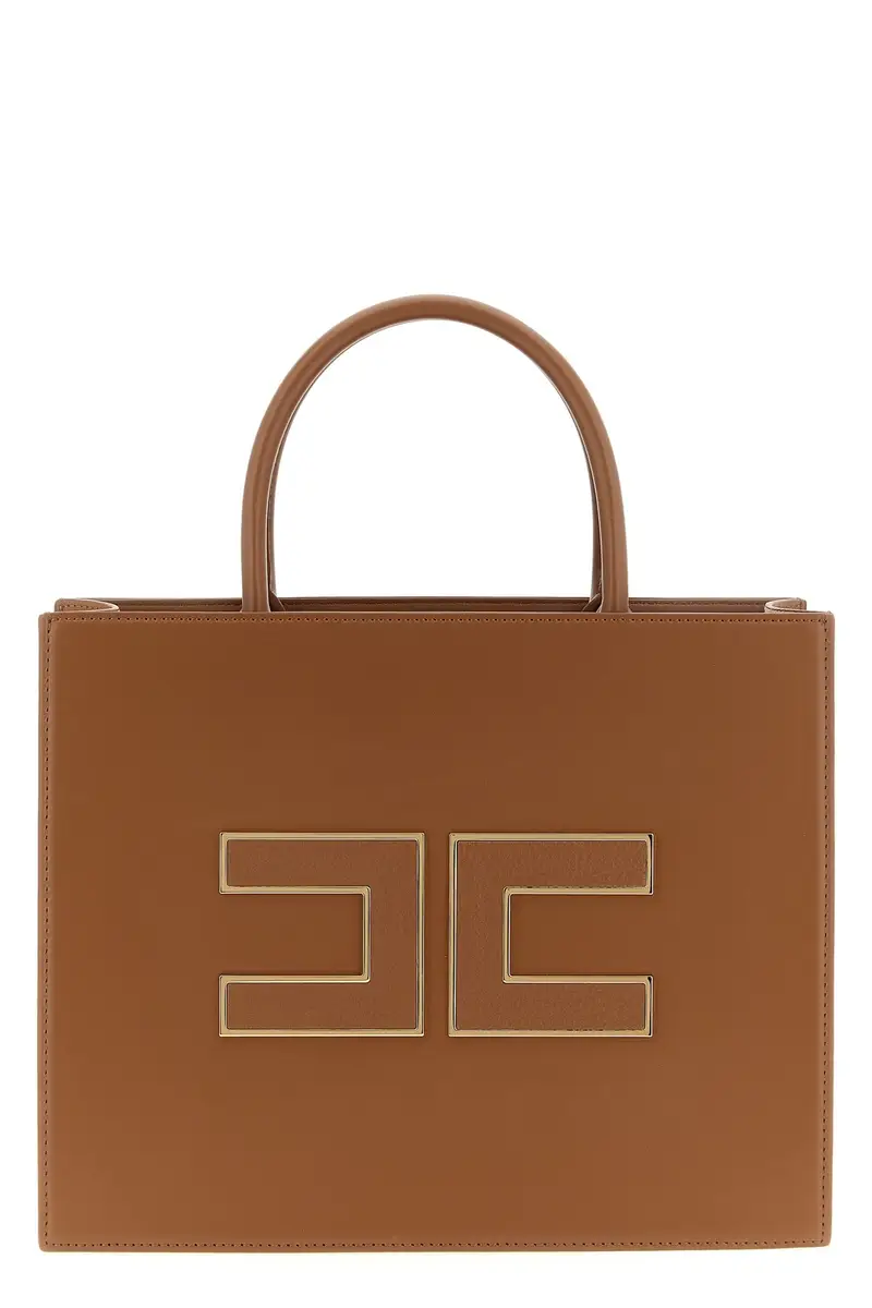 Shopping Logo Grande Marrone