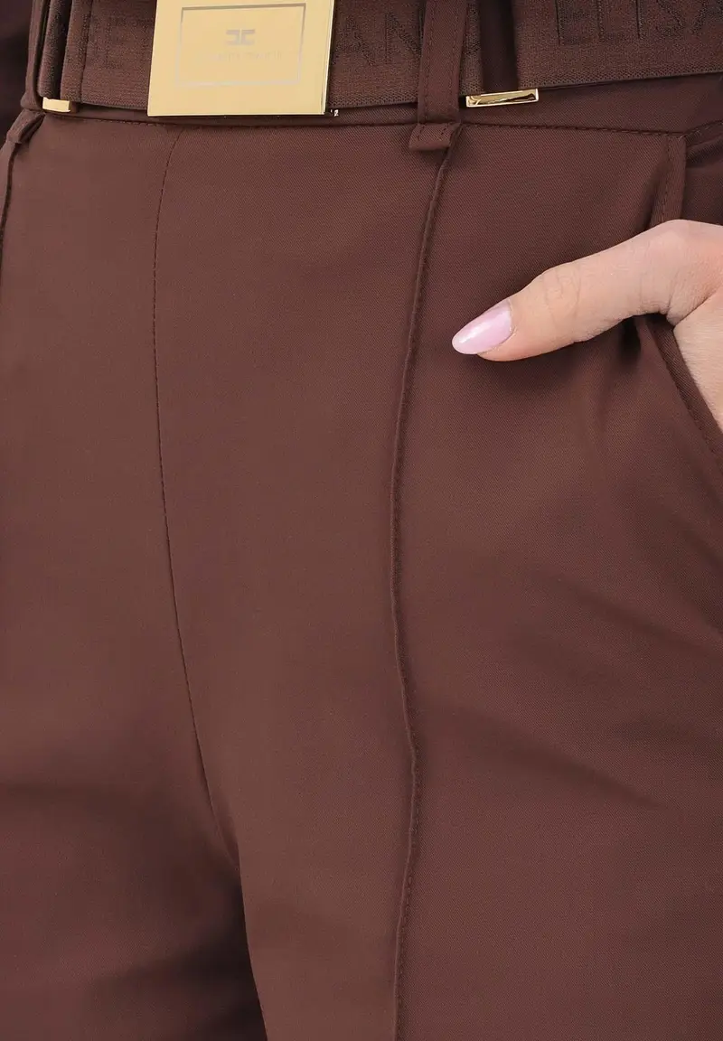 Shorts cacao da donna con cintura miniatura 3