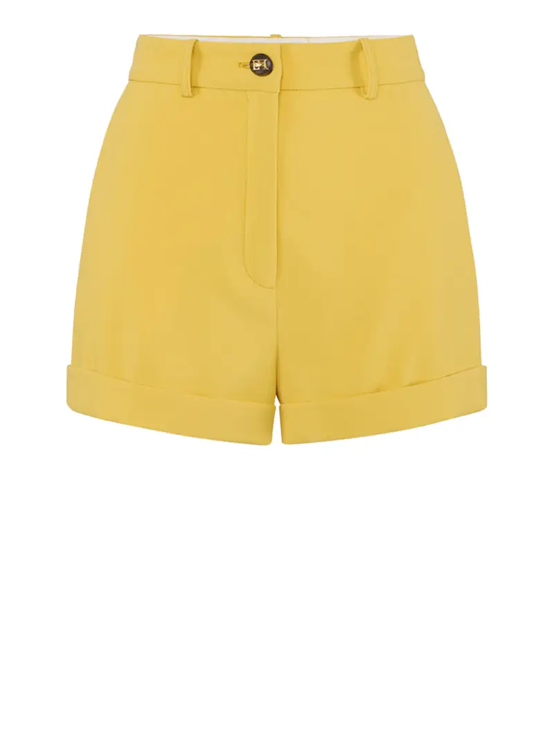 shorts elisabetta franchi da donna - sun Giallo