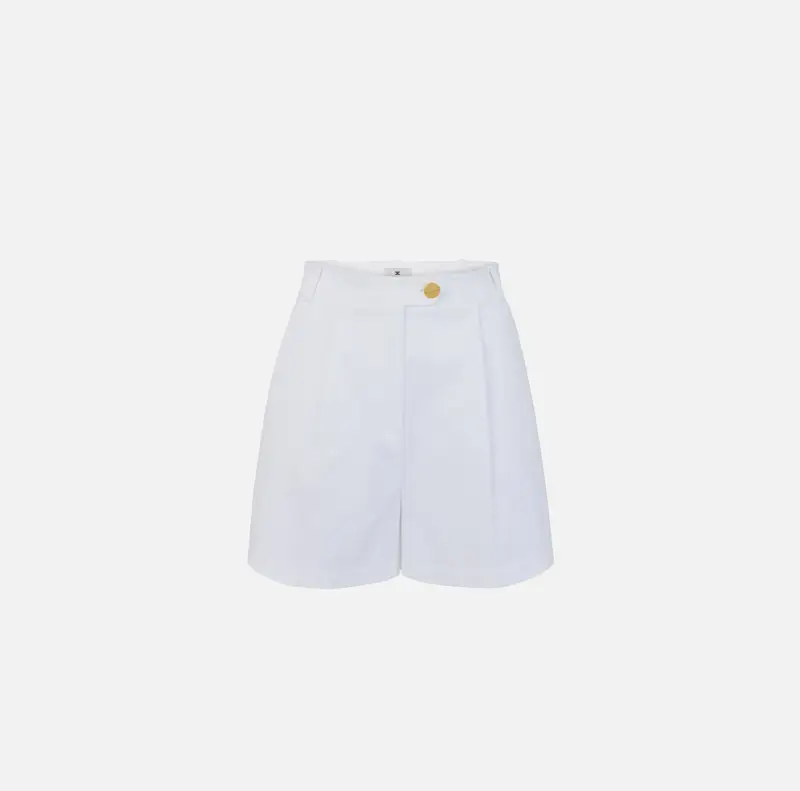 Shorts in gabardina