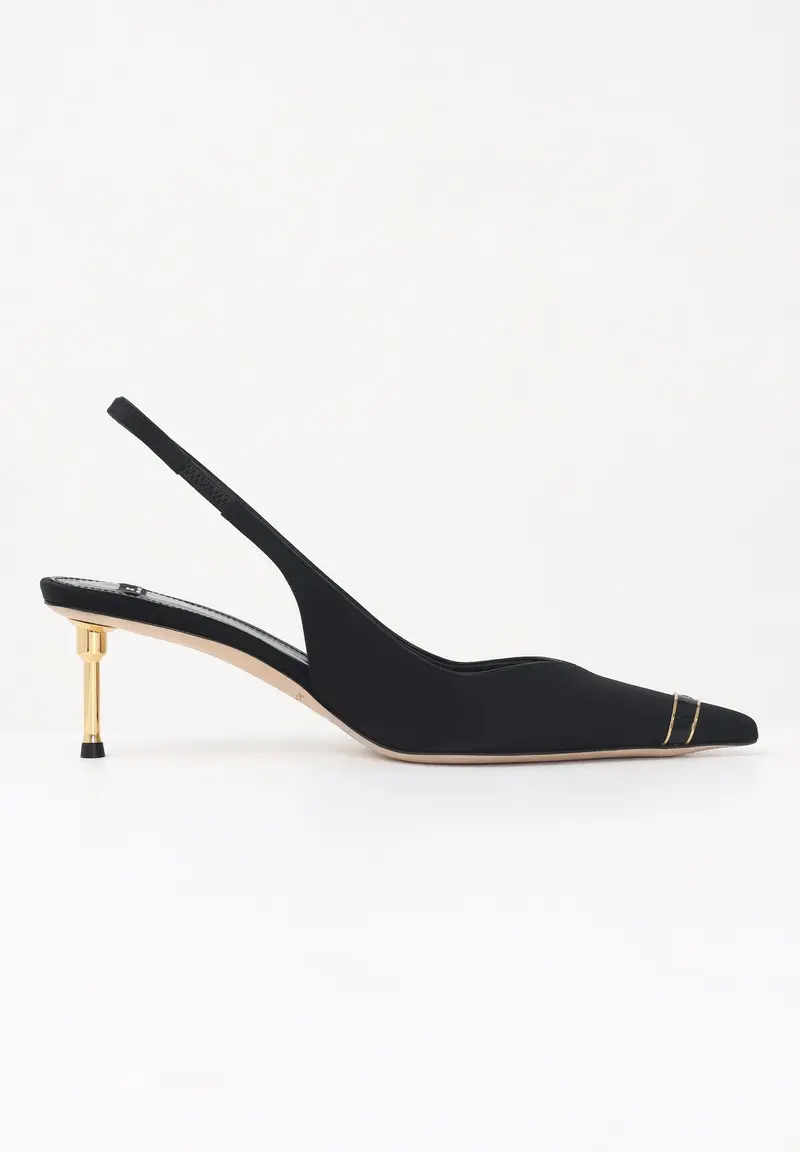 ELISABETTA FRANCHI Slingback nere da donna miniatura 2