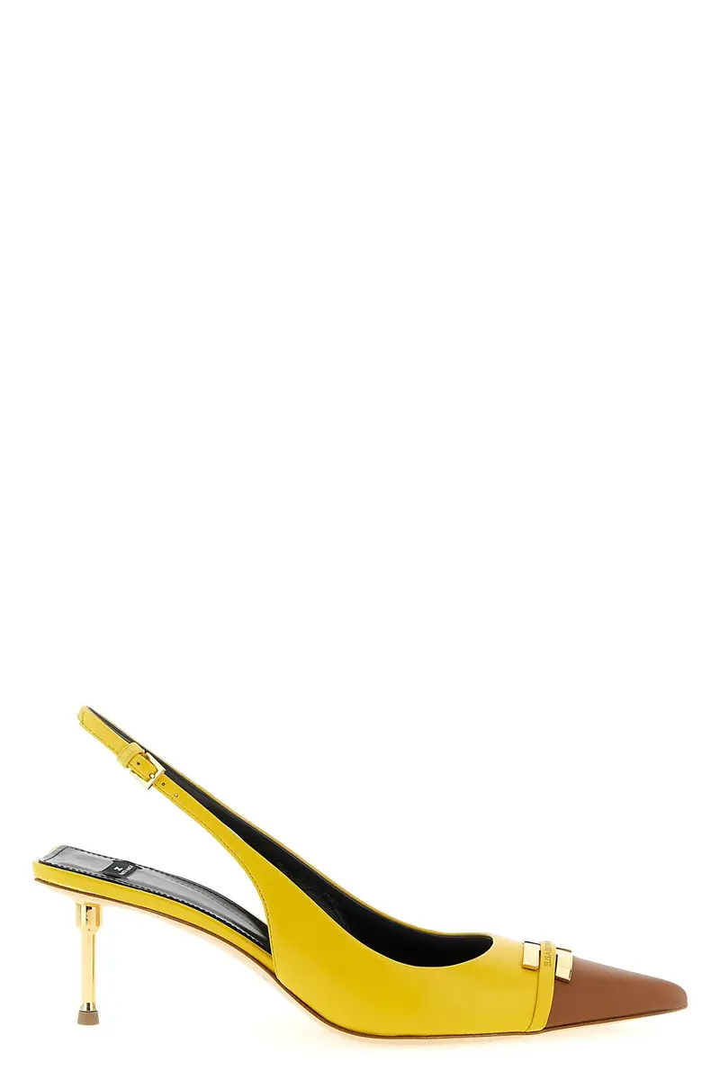 Slingback Pelle Giallo