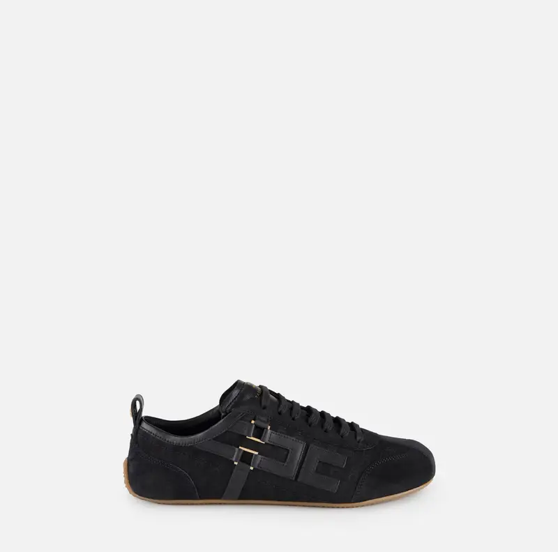 Sneaker in nappa e suede