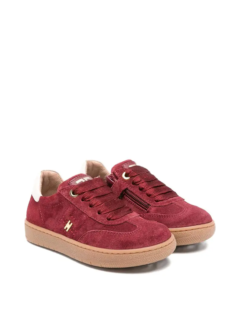 Sneakers In Camoscio Rosso