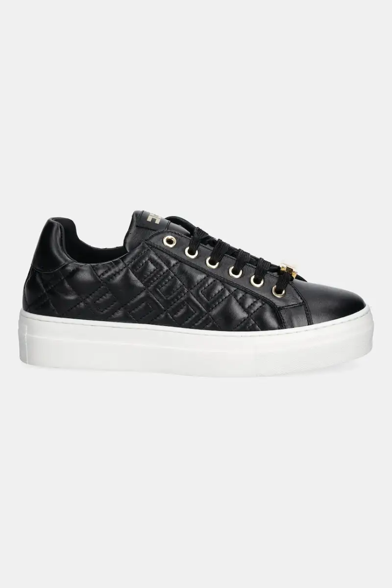 sneakers in pelle colore nero F4A9-E0357 miniatura 2