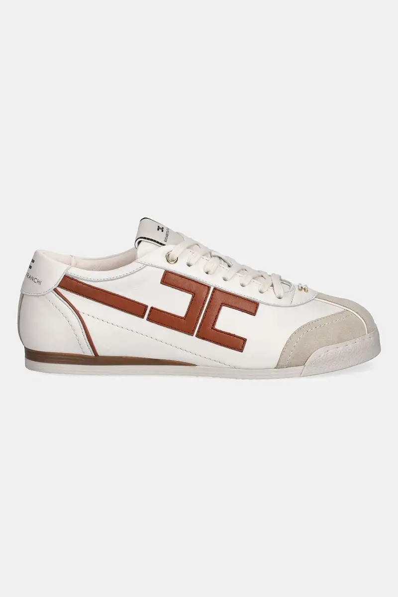 sneakers in pelle donna colore beige SA82G56E2 miniatura 2