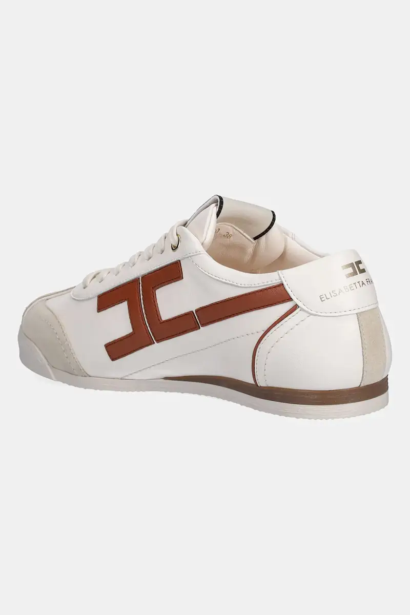 sneakers in pelle donna colore beige SA82G56E2 miniatura 3