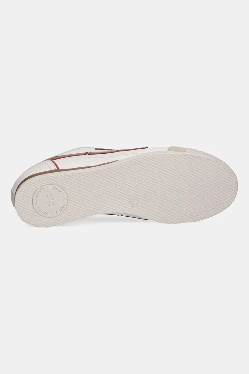 sneakers in pelle donna colore beige SA82G56E2 miniatura 5