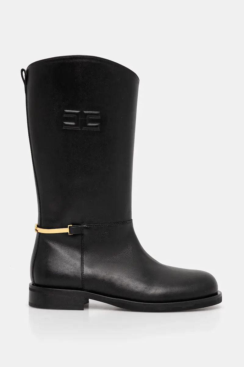 stivali in pelle bambino/a Nero miniatura 2