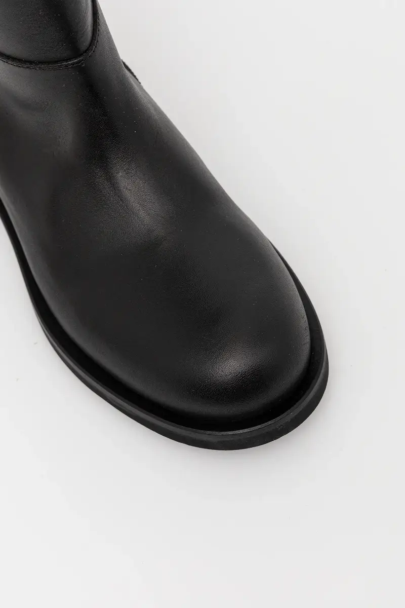 stivali in pelle bambino/a Nero miniatura 4