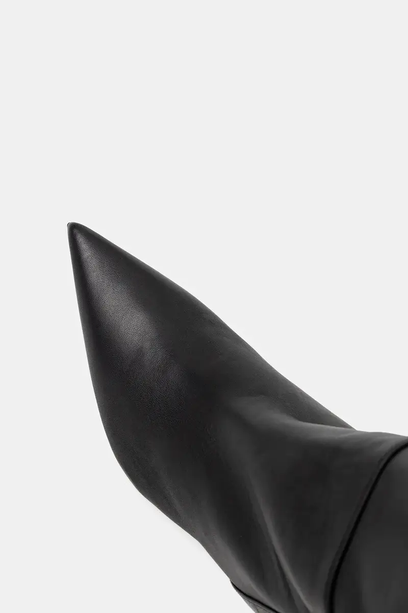 stivali in pelle donna colore nero SA04L56E2 miniatura 4