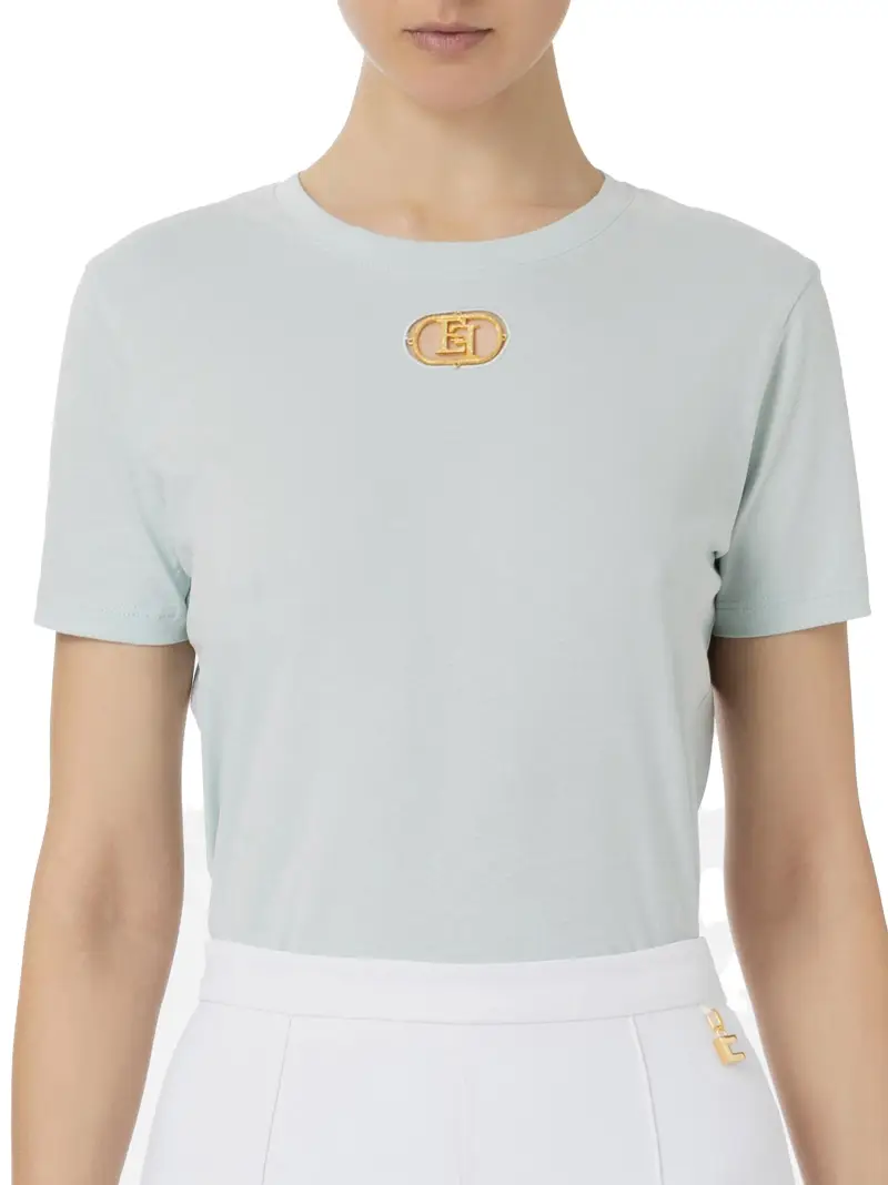 ELISABETTA FRANCHI T-shirt Turchese 2526398
