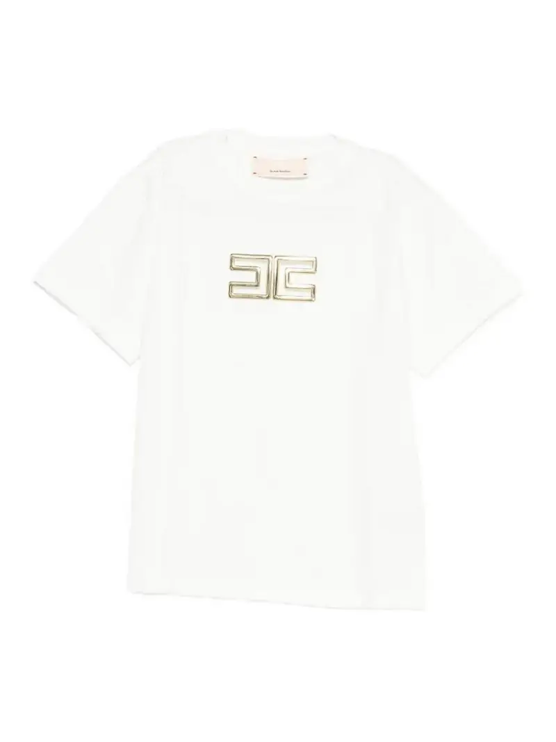 T-Shirt Con Logo Bianco