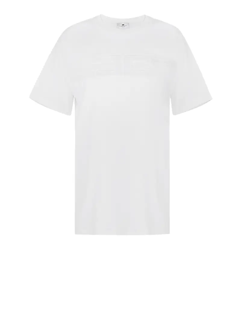 t-shirt elisabetta franchi da donna - gesso Avorio