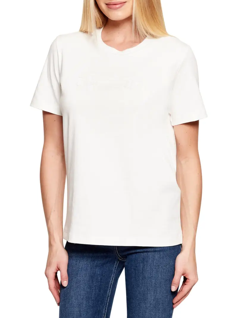 t-shirt elisabetta franchi da donna - gesso Avorio