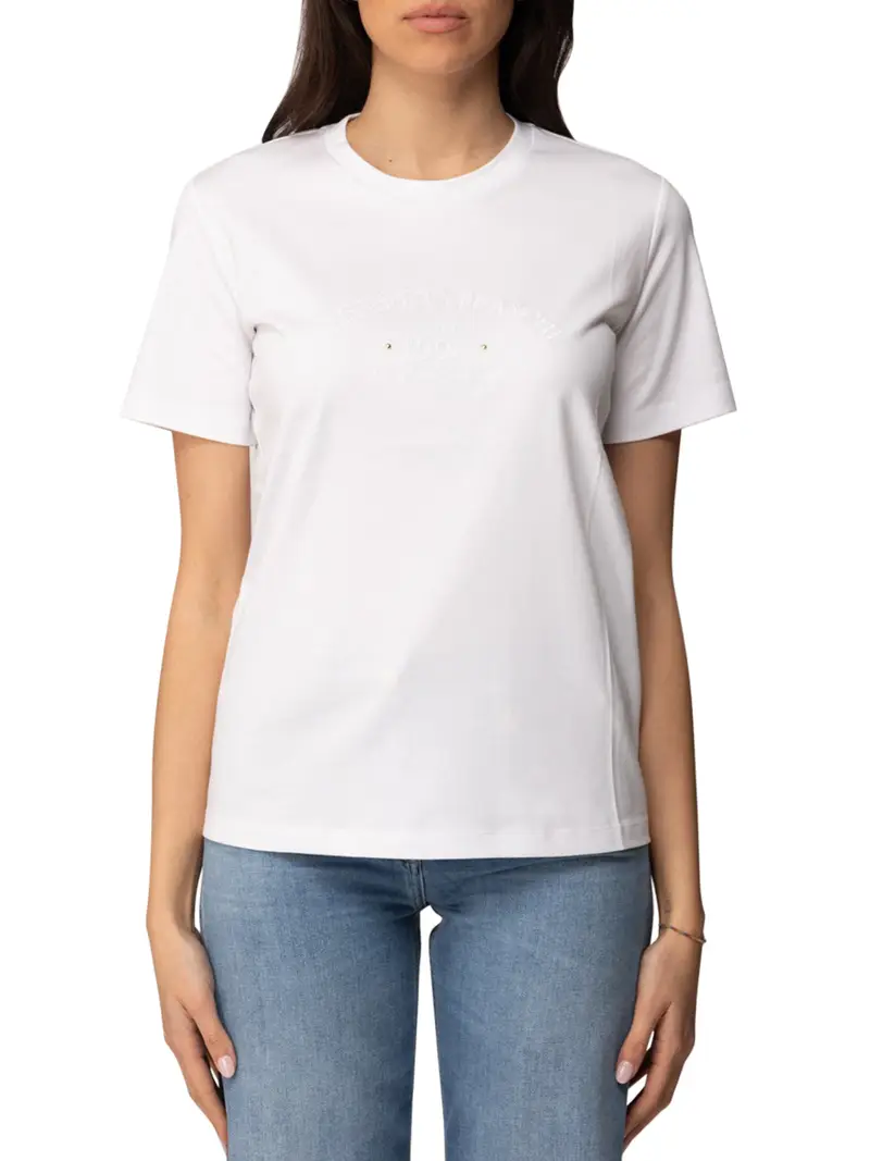 t-shirt elisabetta franchi da donna - gesso Avorio