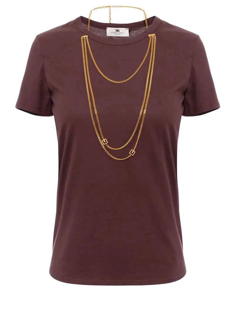 ELISABETTA FRANCHI T-shirt Donna Bordeaux 2491994