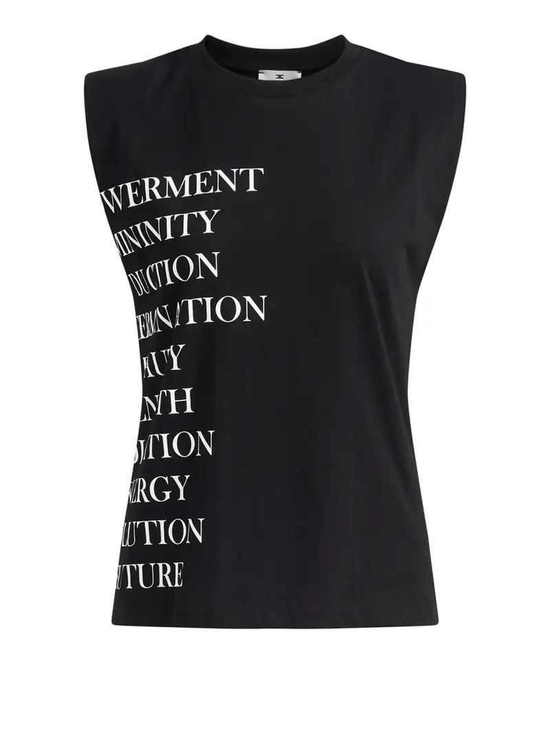 t-shirt elisabetta franchi da donna - nero