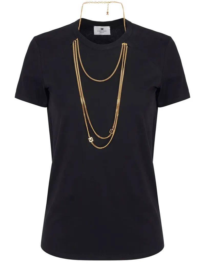 ELISABETTA FRANCHI T-shirt Donna Nero 2493569