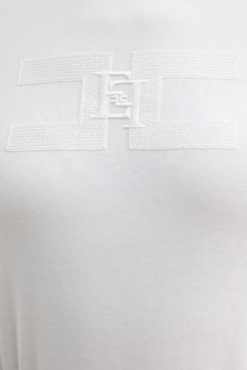 ELISABETTA FRANCHI T-shirt Donna Bianco 3889551 miniatura 4