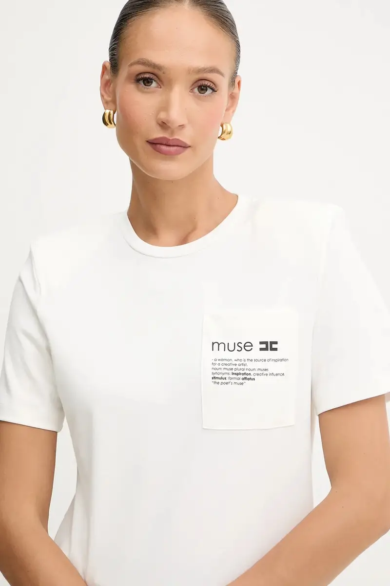 ELISABETTA FRANCHI T-shirt Donna Bianco 3889563 miniatura 4