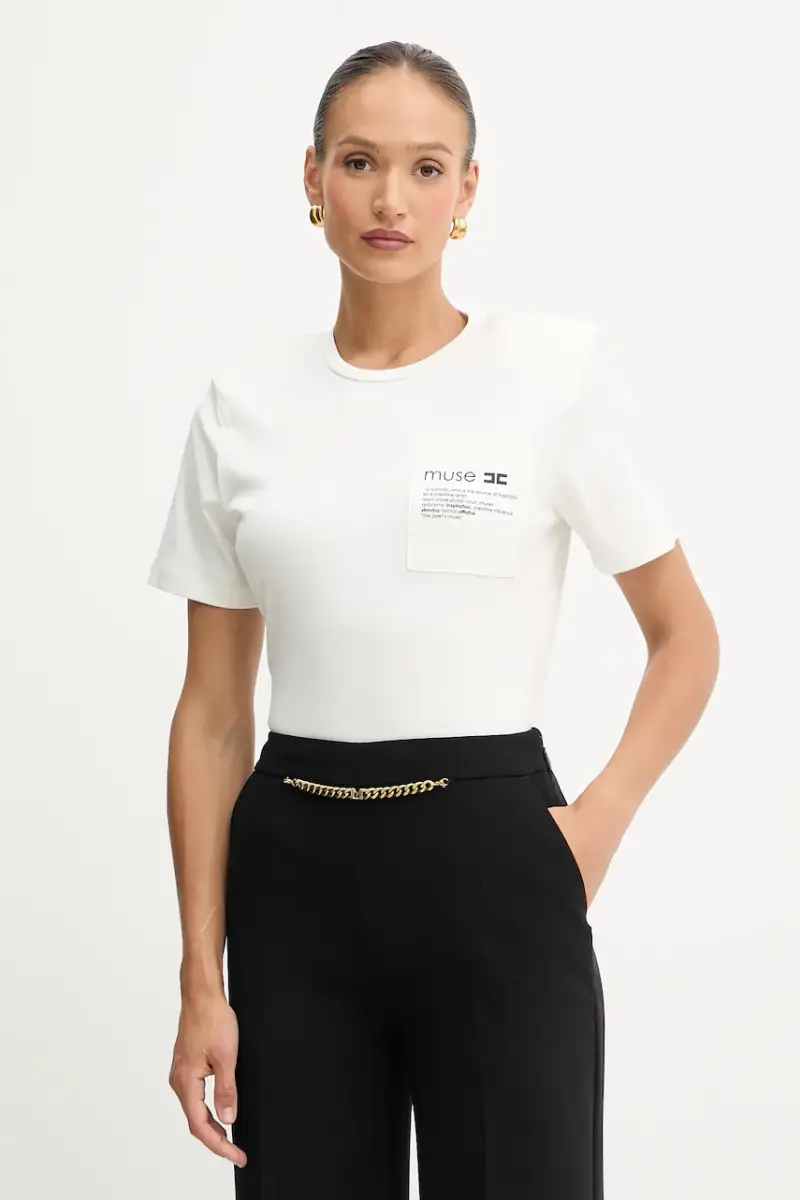 ELISABETTA FRANCHI T-shirt Donna Bianco 3889563