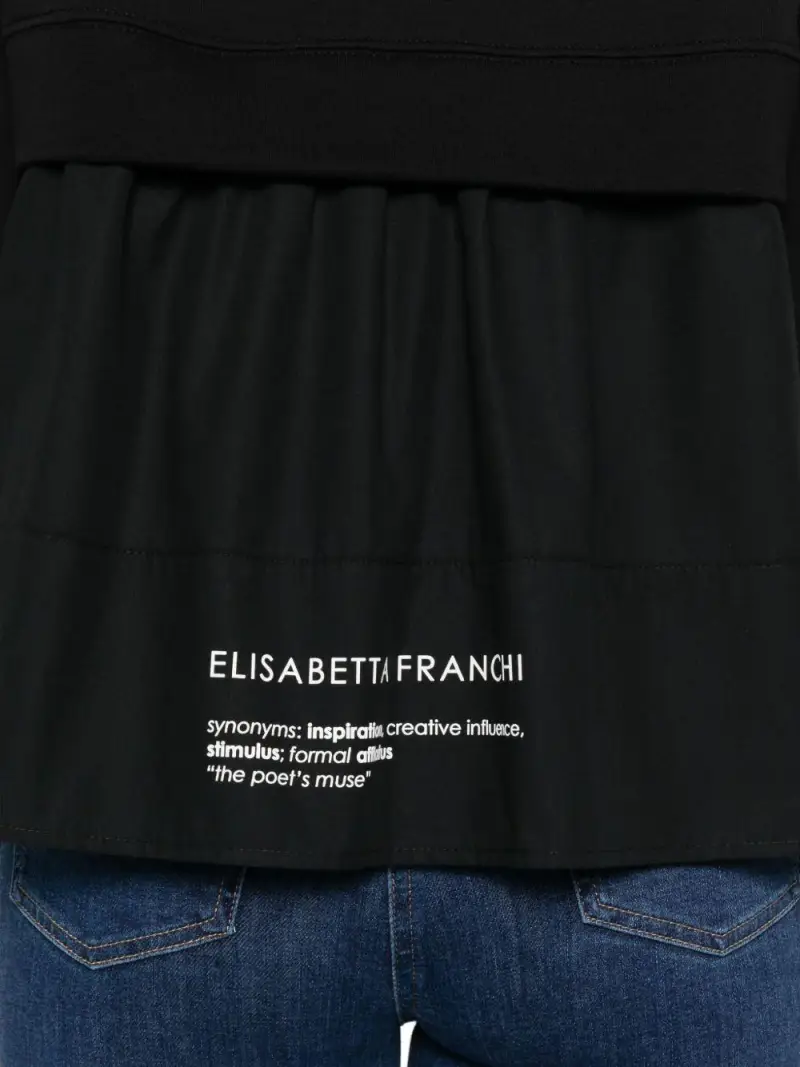 ELISABETTA FRANCHI T-shirt Nero 3872100 miniatura 2