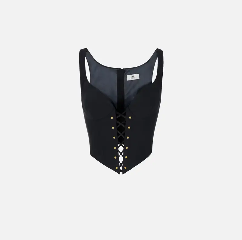 Top bustier in tessuto bielastico