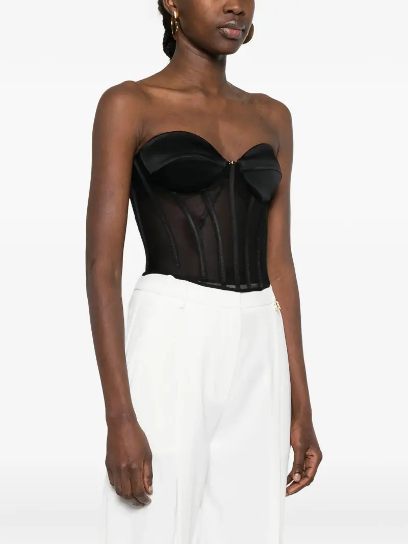 Top bustier NERO miniatura 2