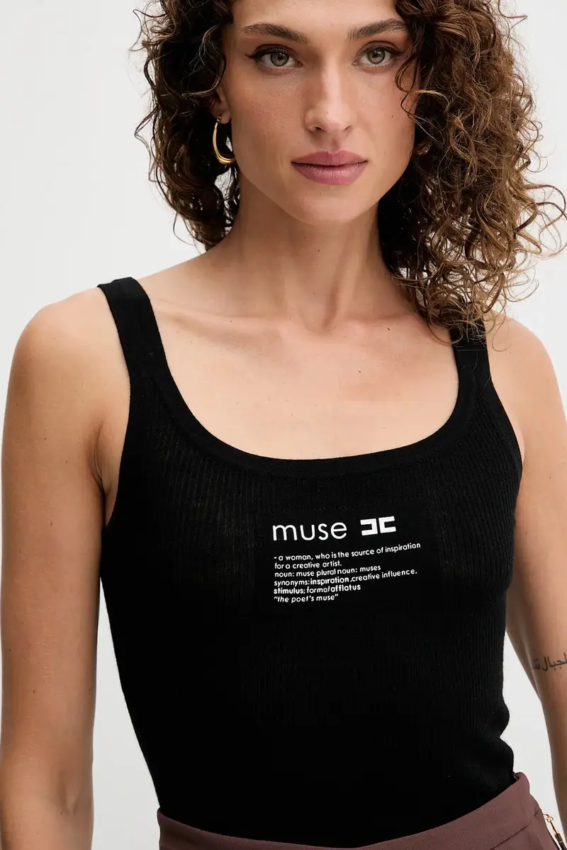 top con lana colore nero TK63B57E2 miniatura 4