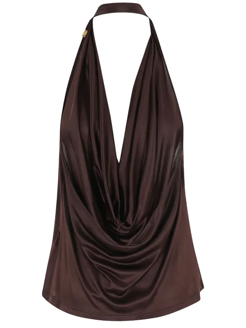 ELISABETTA FRANCHI Top Donna Marrone 4180233