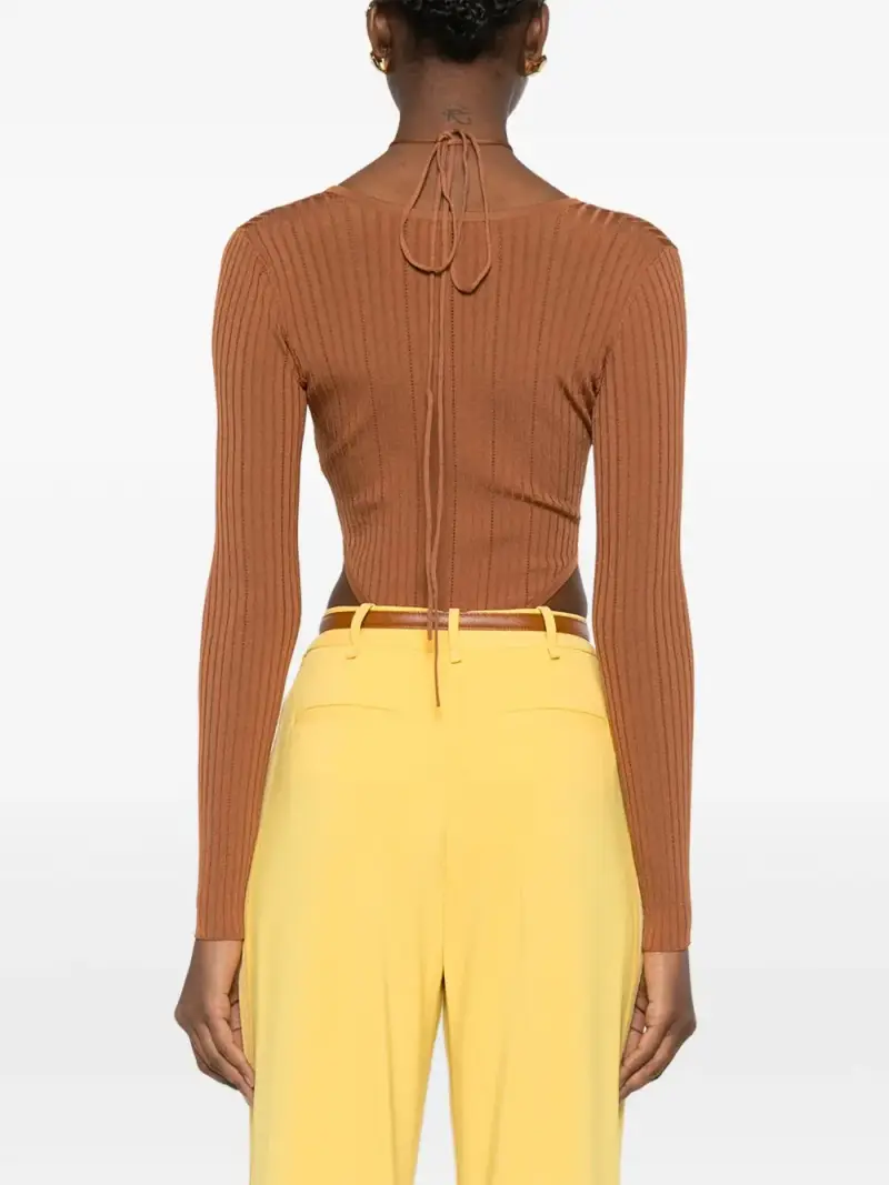 ELISABETTA FRANCHI Top Donna Marrone 4220498 miniatura 3