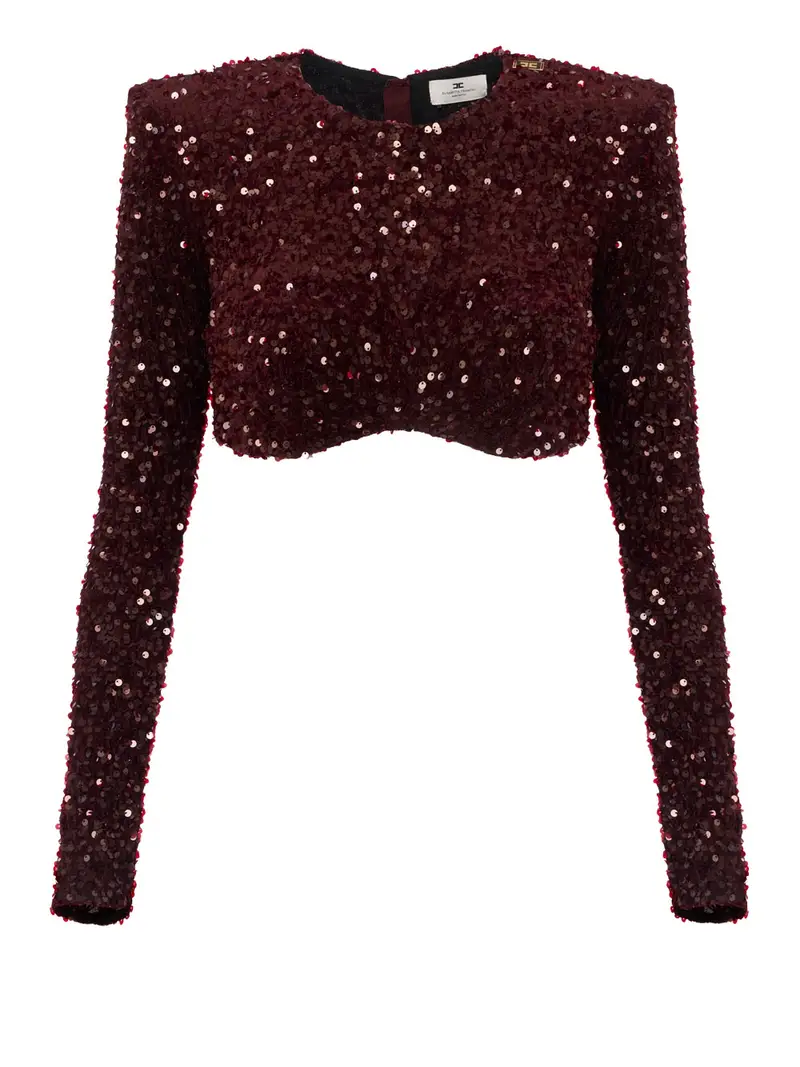 ELISABETTA FRANCHI Top Donna Bordeaux 3986473