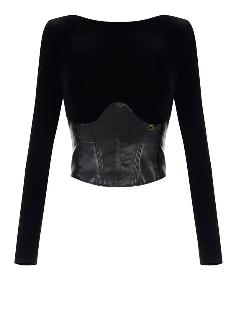 ELISABETTA FRANCHI Top Donna Nero 3035302