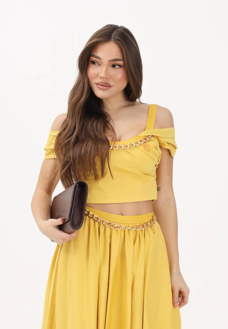 ELISABETTA FRANCHI Top Donna Giallo 4217105 miniatura 2