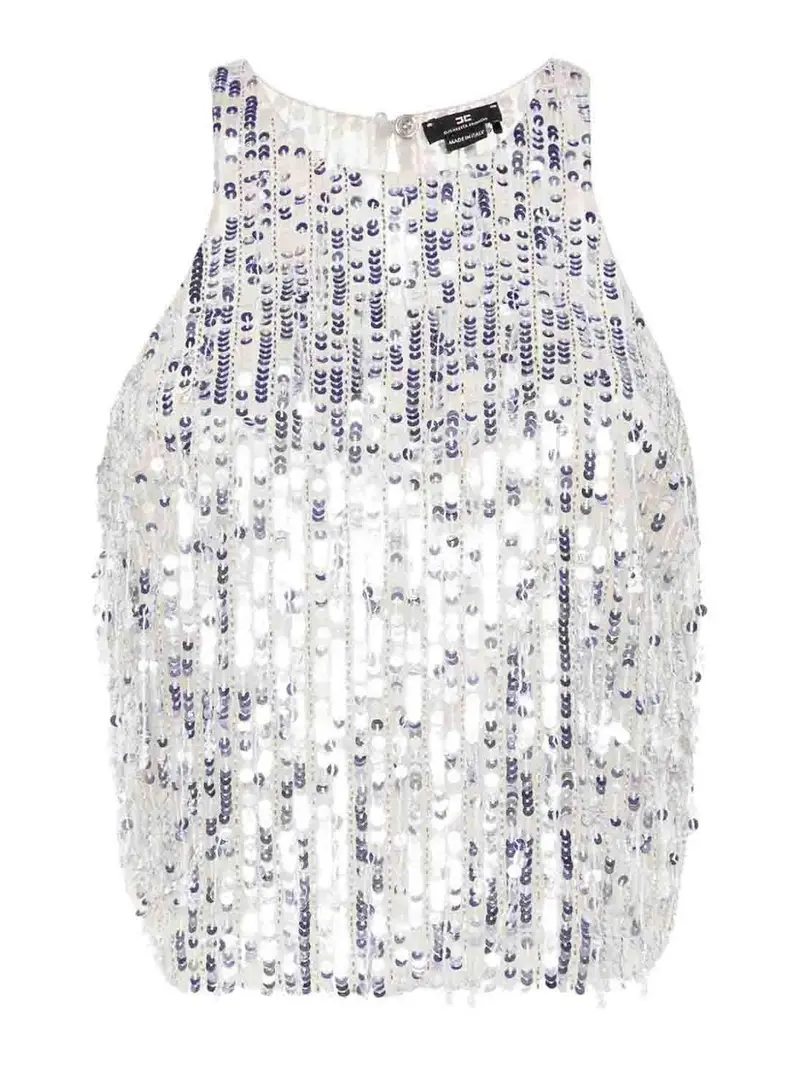 ELISABETTA FRANCHI Top Argento 3252112