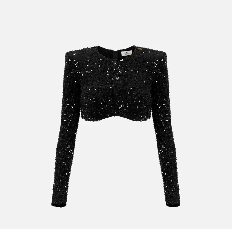 Top in paillettes