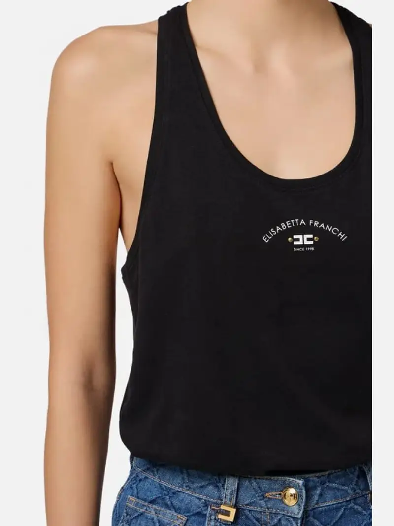 ELISABETTA FRANCHI Top Donna Nero 2089969 miniatura 2
