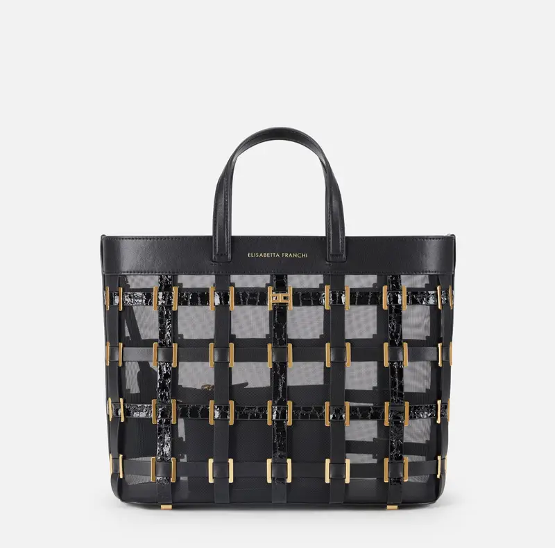 Tote piccola a rete con anelle