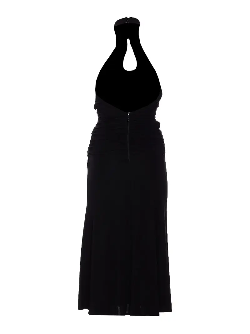 Vestito black arruffato Nero