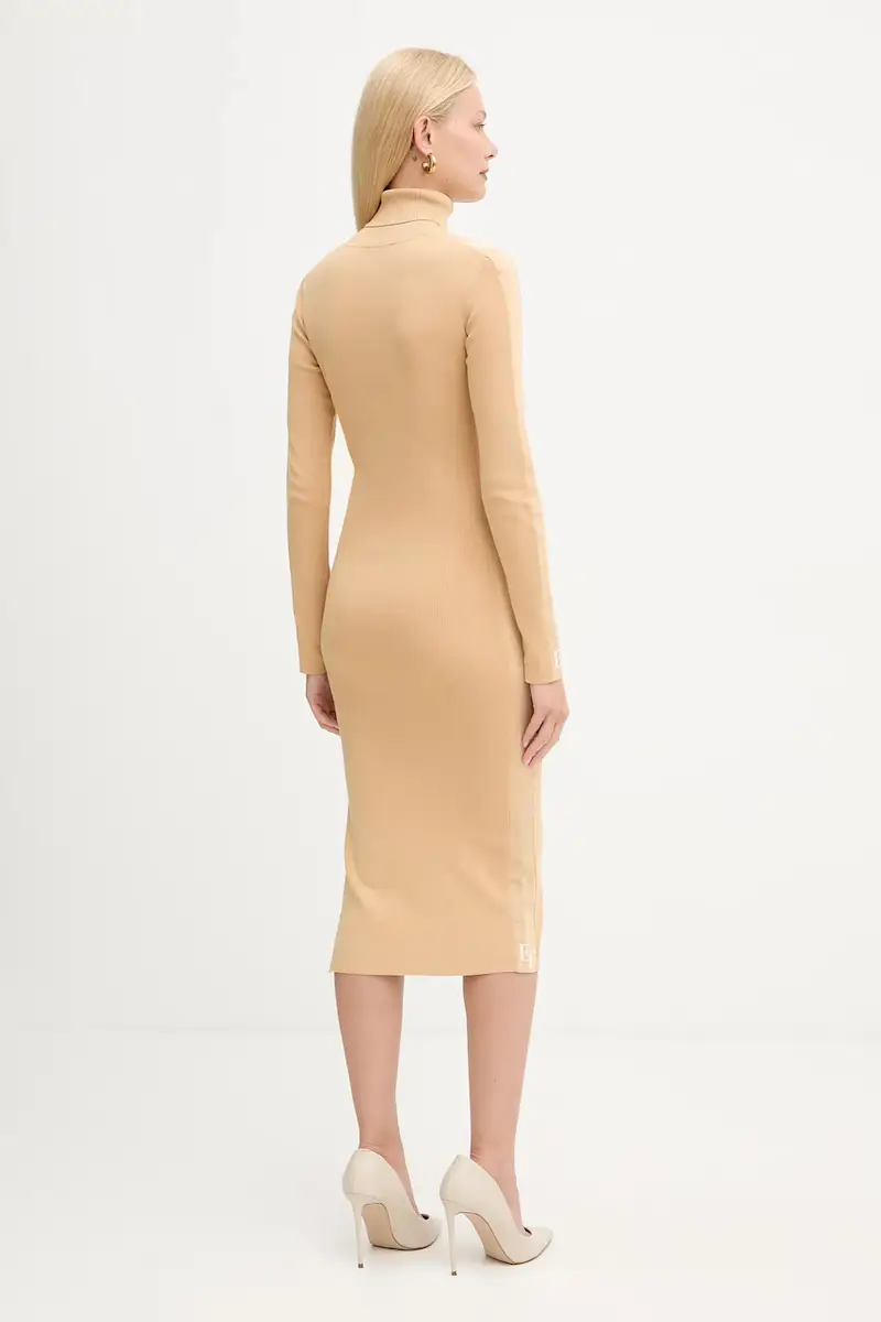 vestito colore beige AM03S56E2 miniatura 3