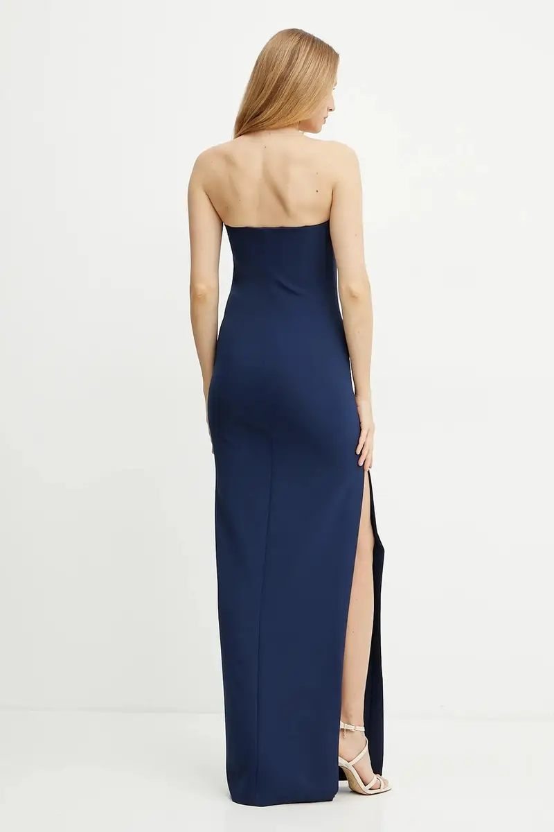 vestito colore blu navy ABR4652E2 miniatura 2