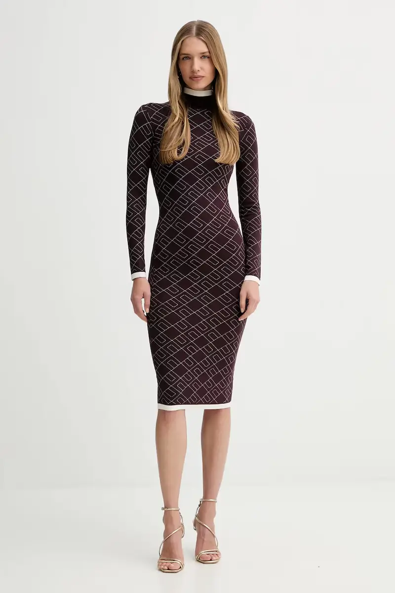 vestito colore granata AM18T56E2 miniatura 2