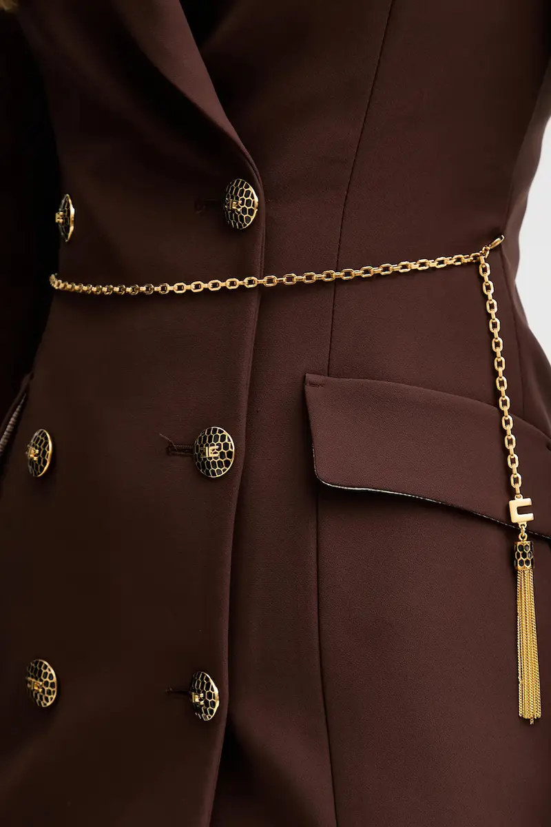 vestito colore marrone AB89657E2 miniatura 5