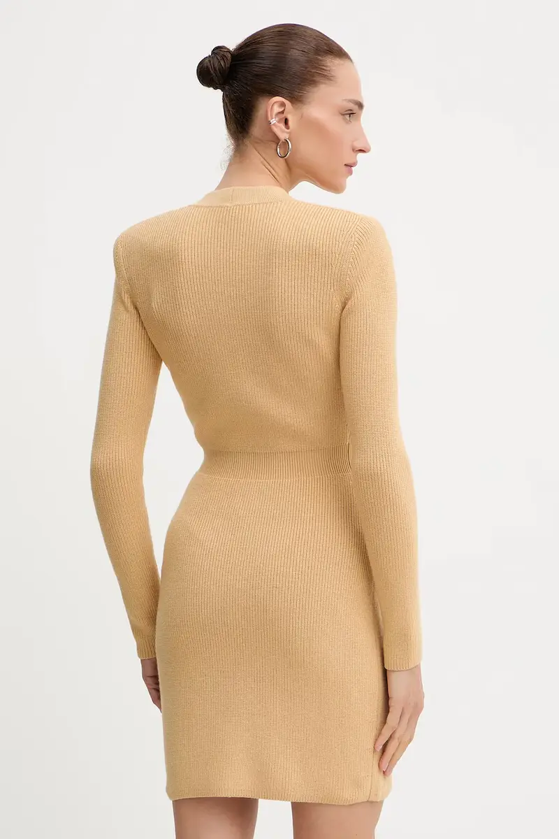 vestito con lana Beige miniatura 3