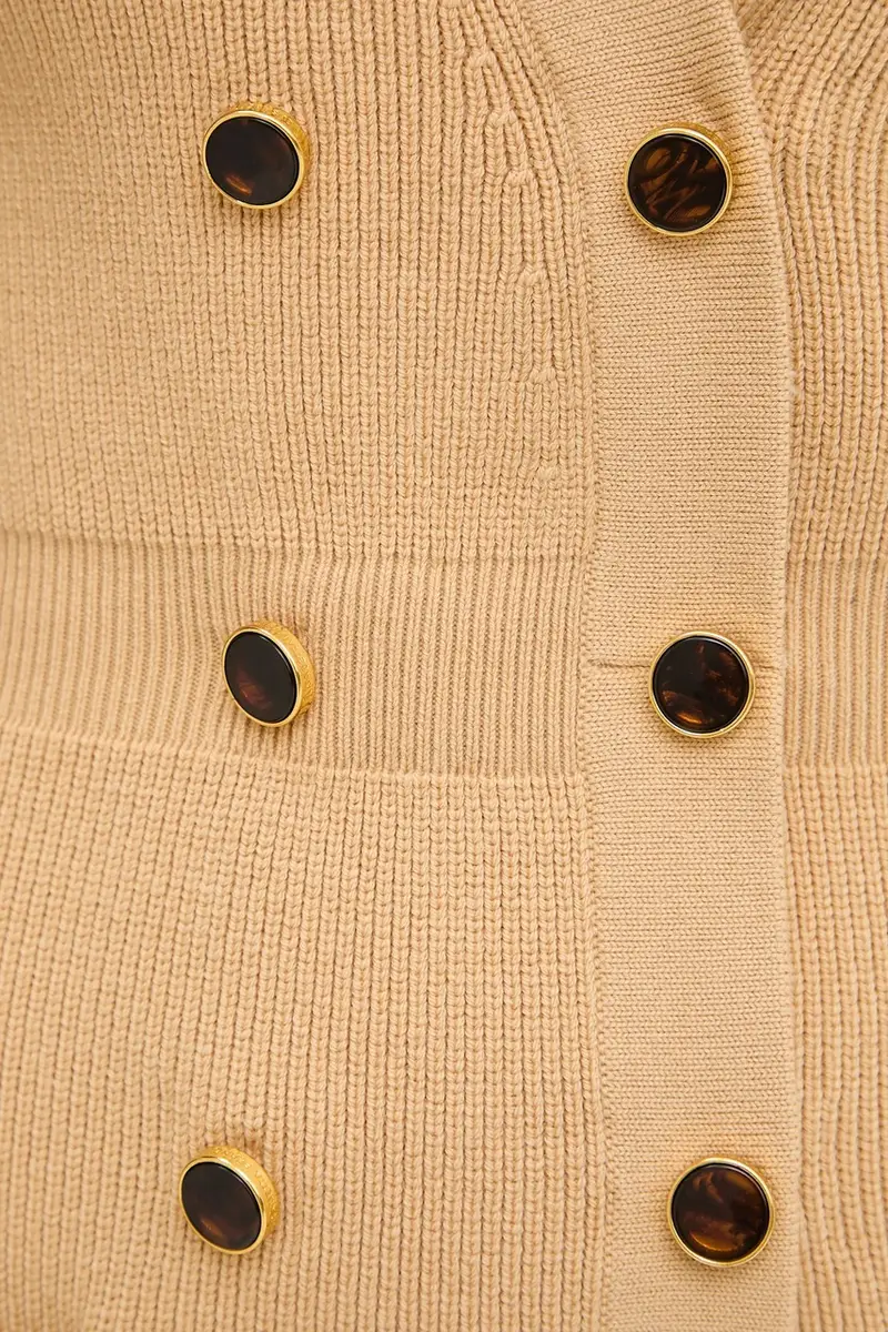 vestito con lana Beige miniatura 5