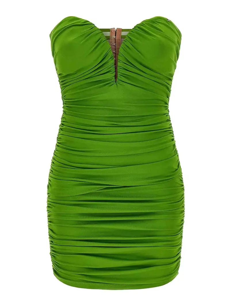 Vestito con scollo a forma di cuore Verde