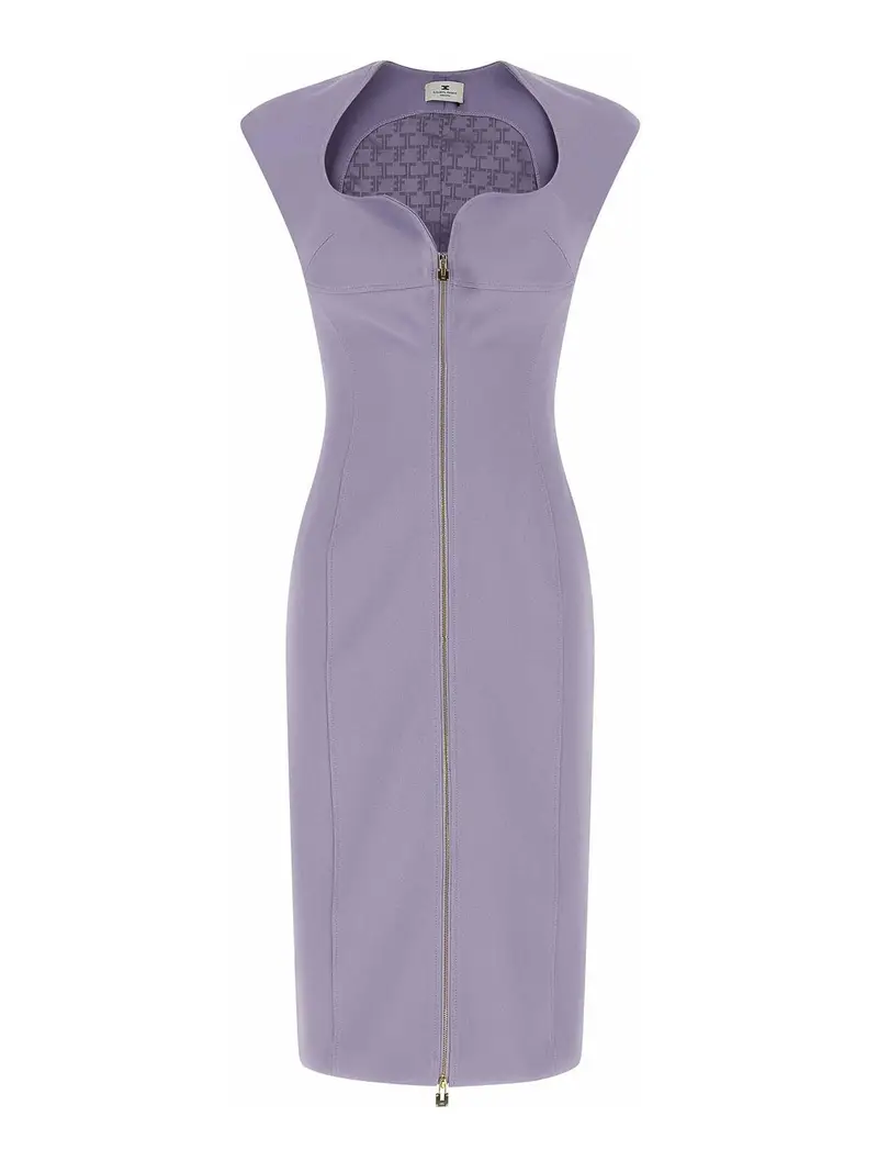 Vestito con scollo a forma di cuore Viola