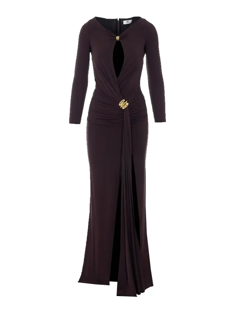 Vestito da red carpet Marrone