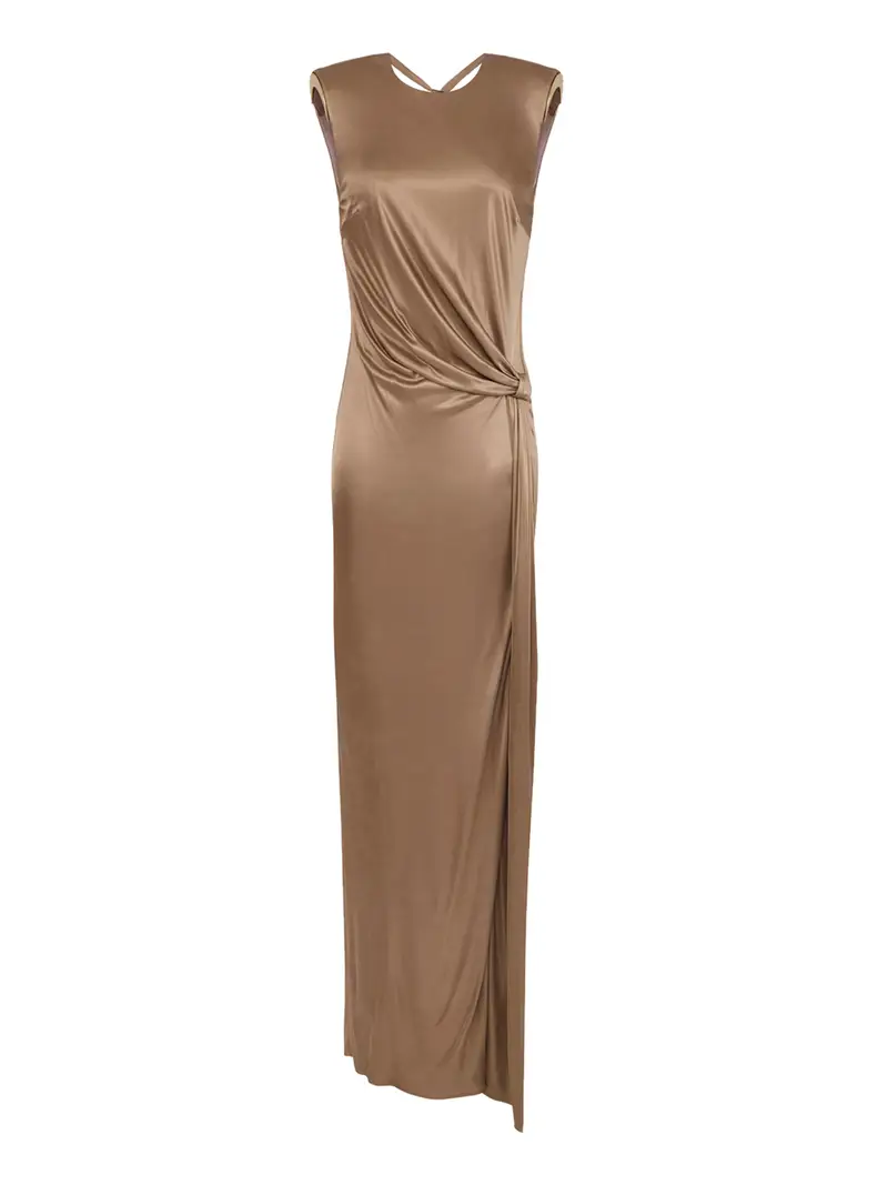 vestito longuette elisabetta franchi da donna - argilla Beige